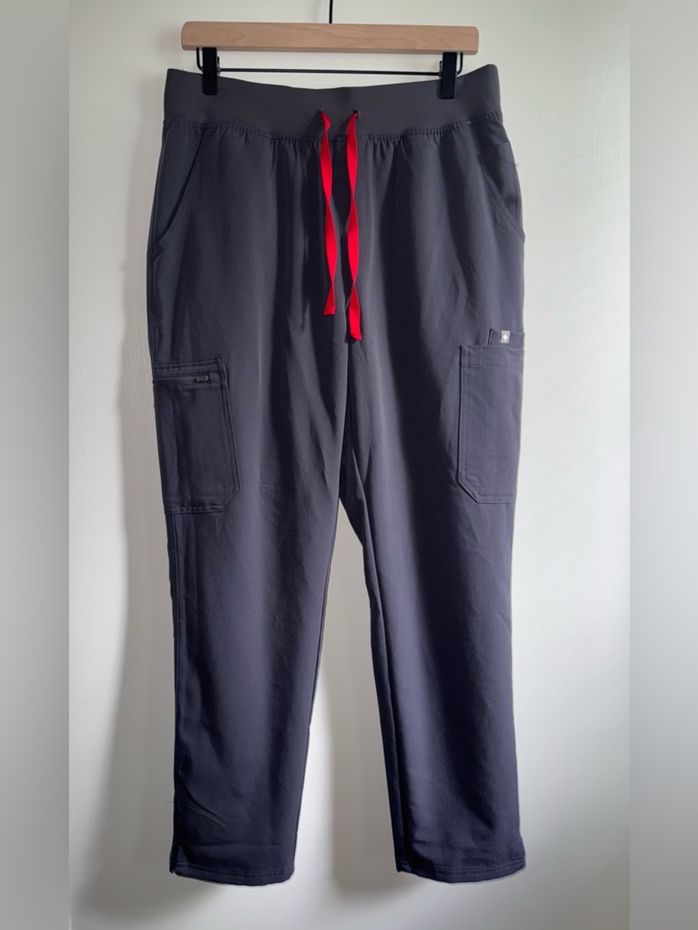 Figs Yola 2.0 High Waisted Scrubs Pants Women Size Large Charcoal Grey